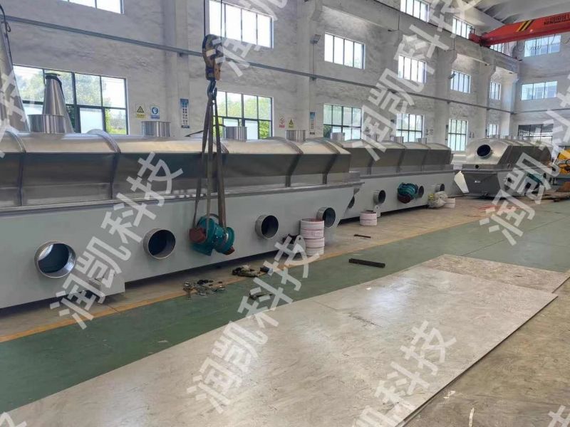 常州潤凱與內(nèi)蒙某公司簽訂的8臺(tái)振動(dòng)流化床干燥機(jī)持續(xù)趕貨中。